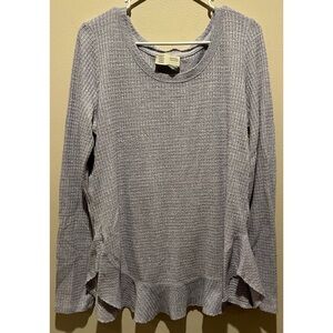 Anthropologie Gray Long Sleeve Top